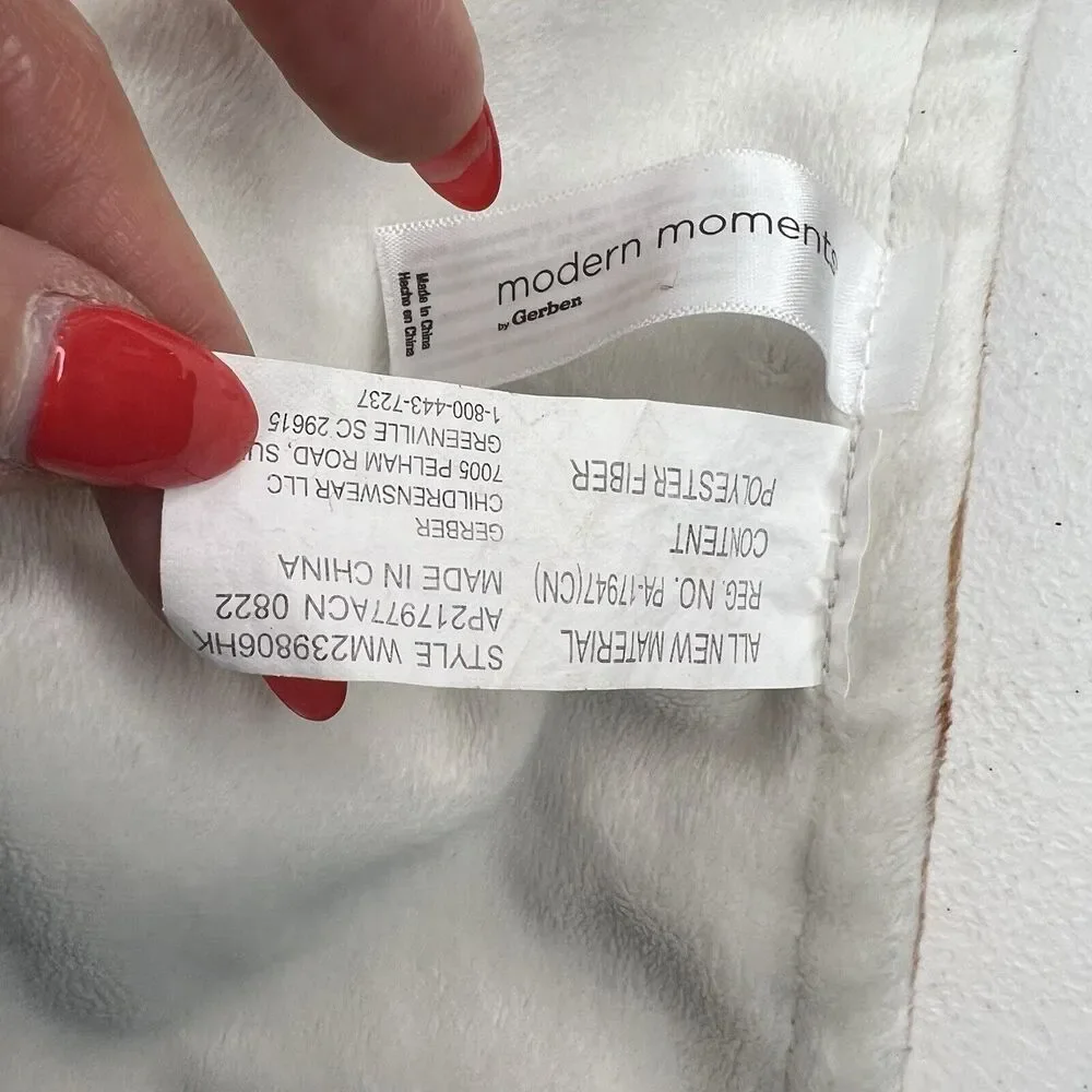 Gerber Modern Moments Lovey Baby Grey Elephant Brown 12”‎ Sun Security Blanket